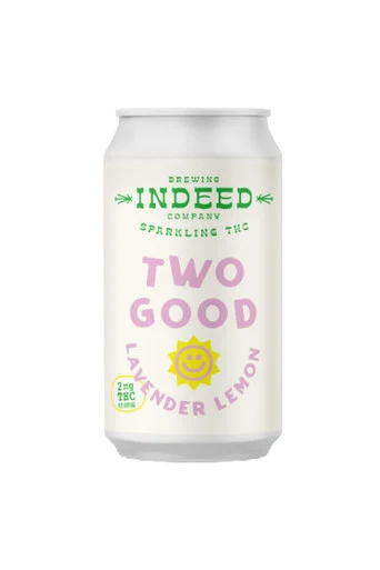 Indeed Two Good Lavender Lemon THC Seltzer 4pk cans