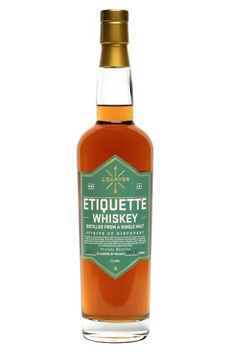 J Carver Etiquette Single Malt Whiskey