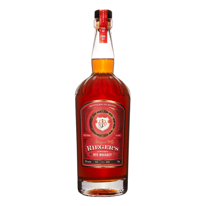 J Rieger & Co. Straight Rye Whiskey Bottled in Bond 750mL