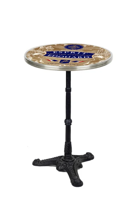 Jade Liqueurs, Esprit Edouard French Parisian Bistro Table 20", Chrome Rim