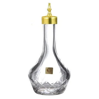 Japanese Yarai Bitters Bottle with 24 kt Gold Top