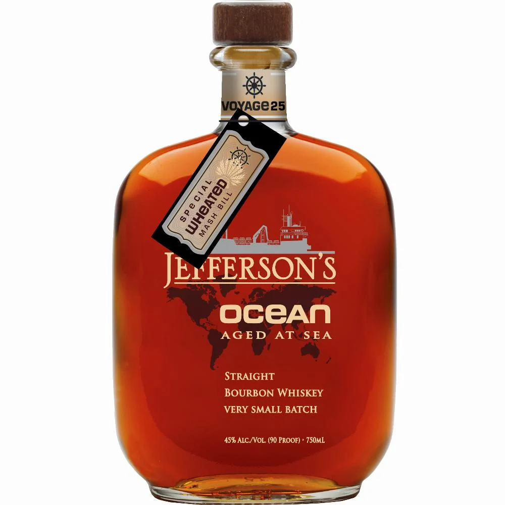 Jefferson's Bourbon OCEAN AGED AT SEA Straight Bourbon Whiskey 90 Proof Vogage 34 750ml