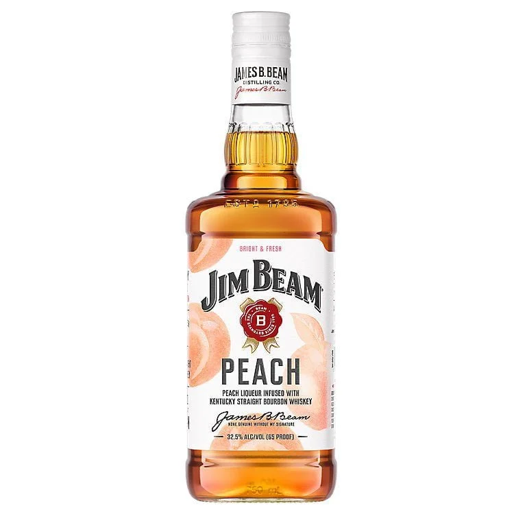 Jim Beam Peach Infused Straight Bourbon 750ml