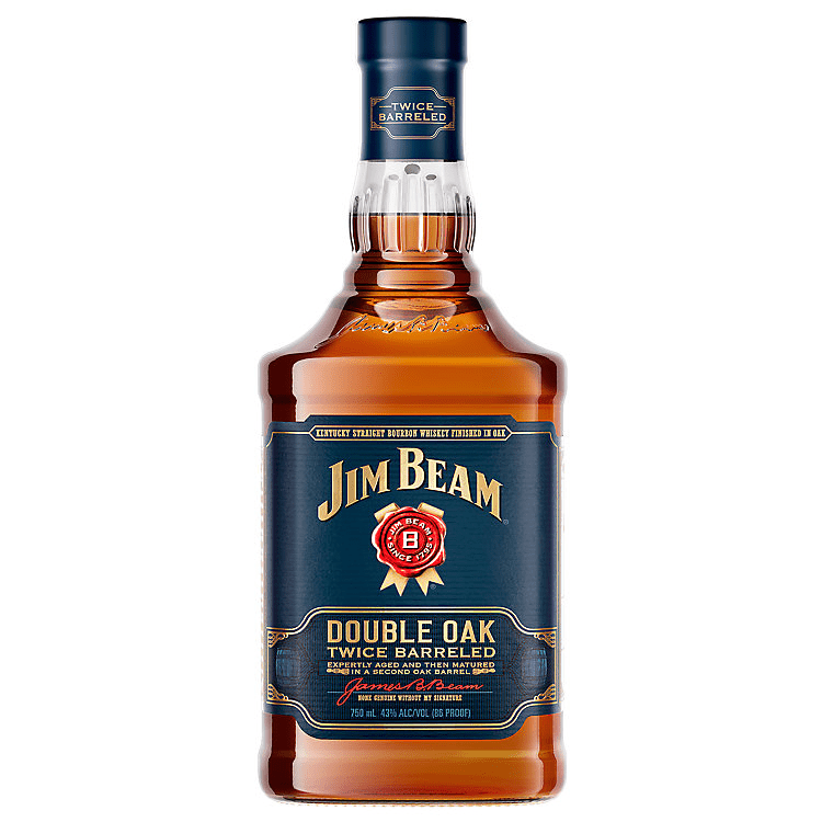 Jim Beam Straight Bourbon Double Oak Twice Barreled 750ml