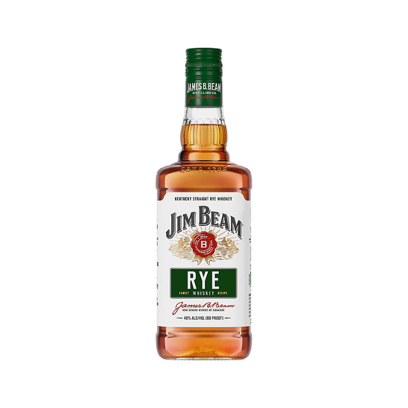 Jim Beam Straight Rye Whiskey 750ml