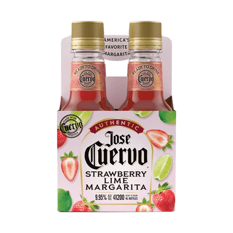 Jose Cuervo Authentic Strawberry Lime Margarita 200mL 4 Pack