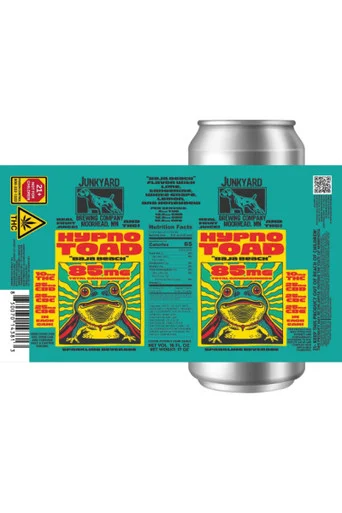 Junkyard Hypno Toad Baja Beach 10mg THC 4pk 16oz cans