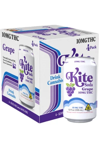 Kite Soda Grape 10mg THC 4pk 12oz cans