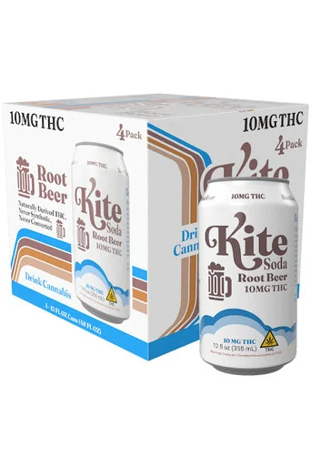 Kite Soda Root Beer 10mg THC 4pk 12oz Cans