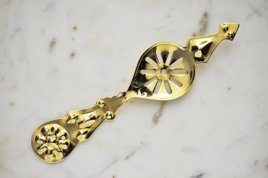 La Fleur Absinthe Spoon, Gold-Plated