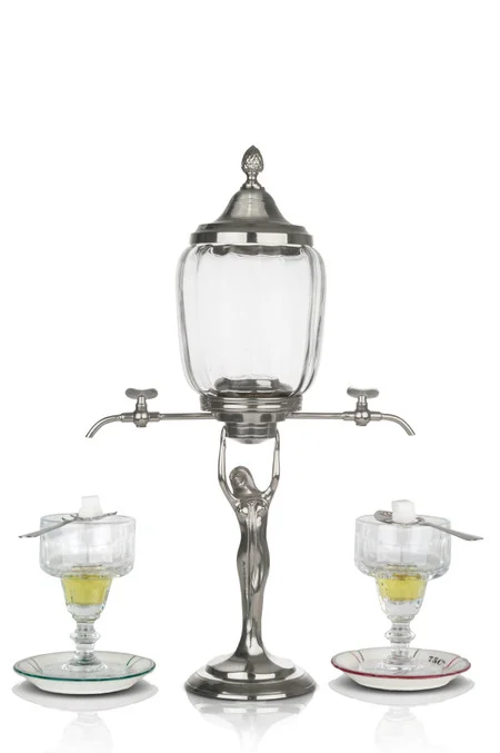 Lady Absinthe Fountain with 2 Spouts, Complete Set
