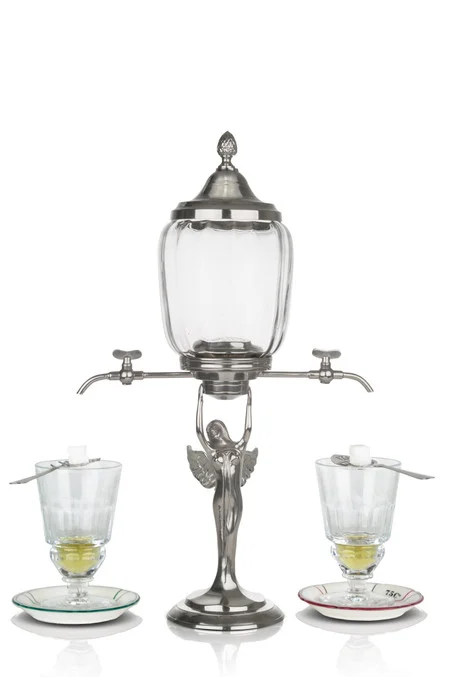 Lady Absinthe Fountain with Wings (La Fée) with 2 Spouts, Complete Set