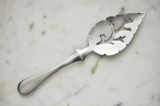Large Leaf Absinthe Spoon