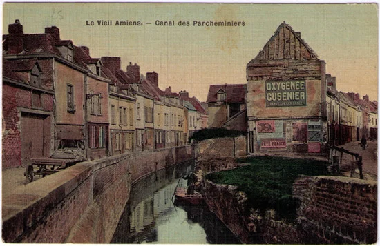 Le Vieil Amiens - Absinthe Oxygenee Cusenier Postcard