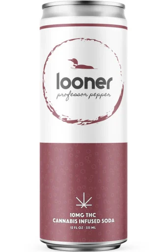 Looner Professor Pepper Soda 10mg Hemp-Derived THC 4pk 12oz cans