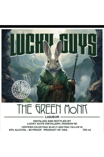 Lucky Guys Green Monk Chartreuse