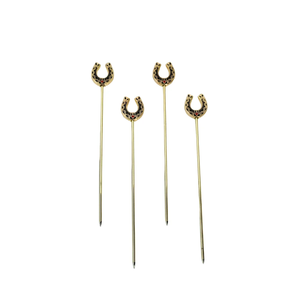 Lucky Horseshoe Cocktail Pins (set of 4)