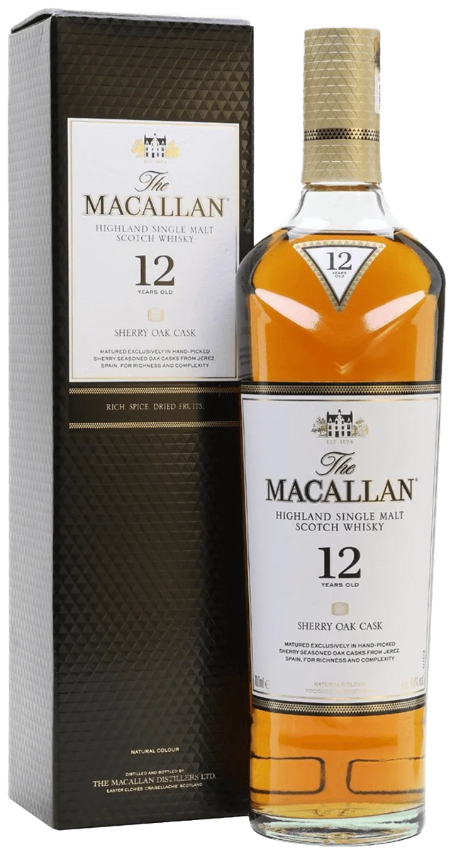 The Macallan Sherry Oak 12 Years Old Single Malt Scotch Whisky 750ml