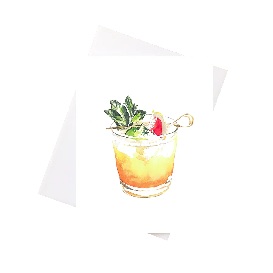 Mai Tai Greeting Card