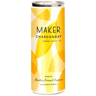 Maker by Alta Orsa Winery Sonoma Chardonnay 250ml Can