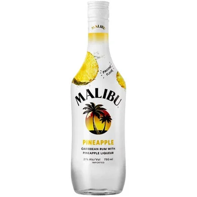 Malibu Pineapple Flavored Rum 750ml