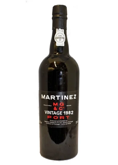 Martinez MG & C Vintage Port - 1982