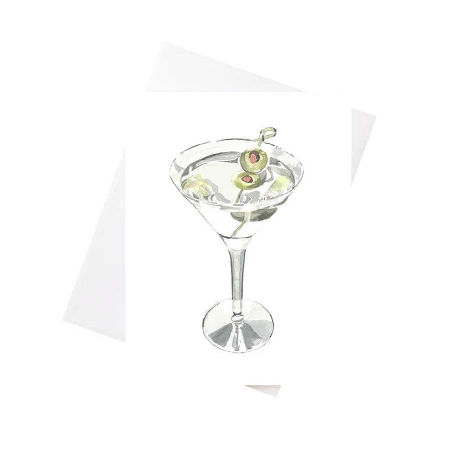 Martini Greeting Card