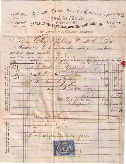 Meney & Moutton Invoice