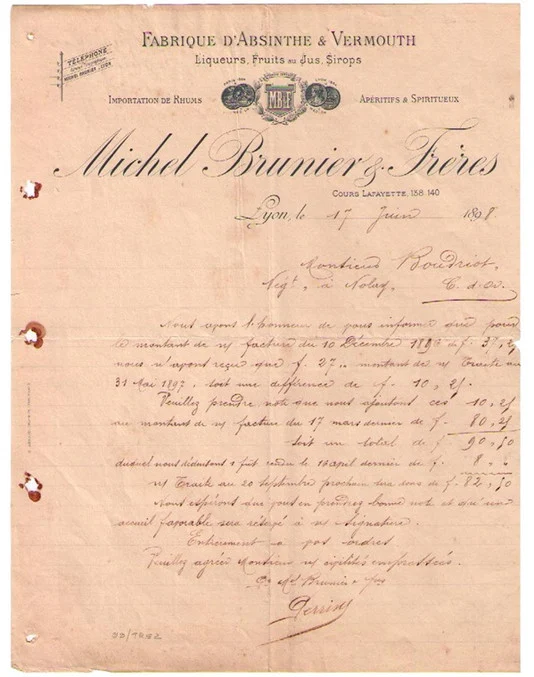 Michel Brunier Freres Invoice 42715