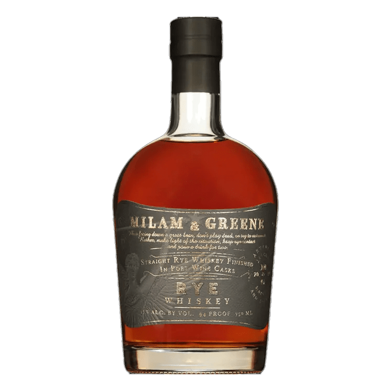Milam & Greene Straight Rye Whiskey Finished in Port Casks 750mL