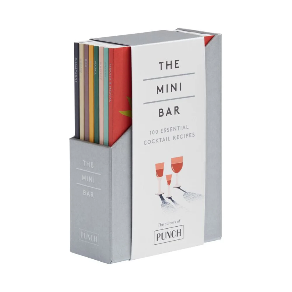The Mini Bar: 100 Essential Cocktail Recipes; 8 Notebook Set