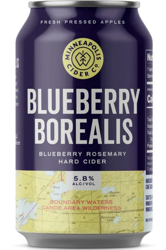 Minneapolis Cider Co. Blueberry Borealis Blueberry Rosemary Cider 6pk 12oz cans