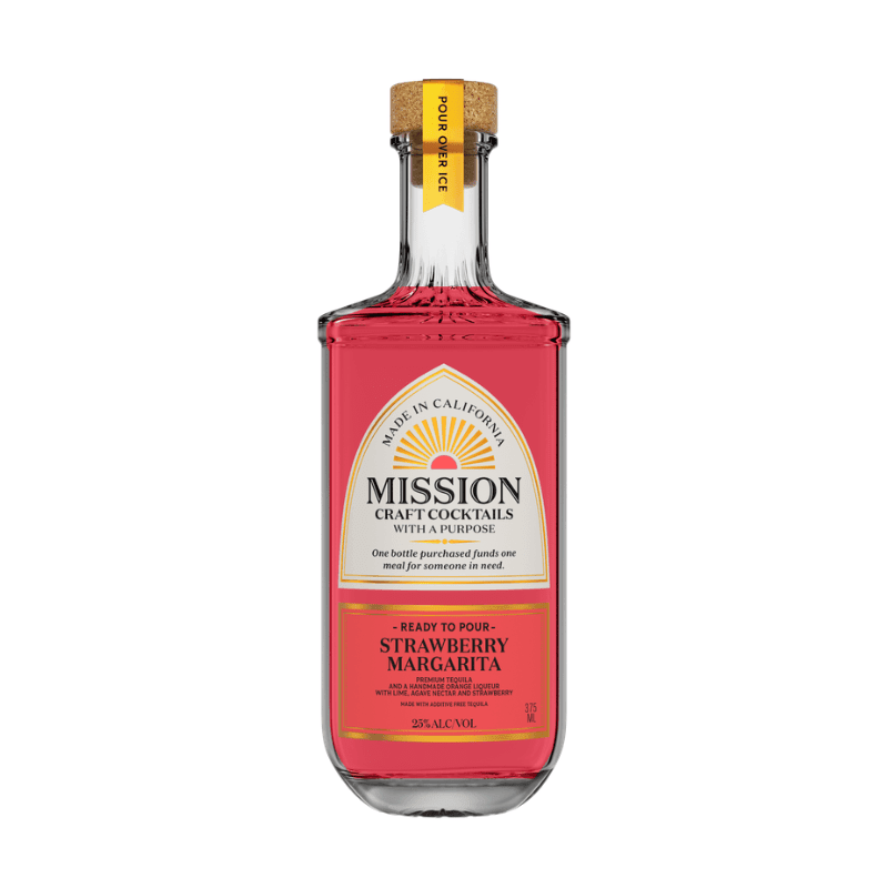 Mission Craft Cocktails Strawberry Margarita 375mL