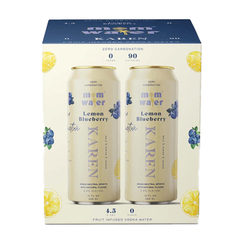 Mom Water Karen - Lemon Blueberry Cocktail 12.oz 4 Pack