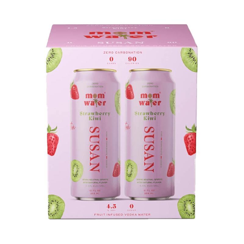 Mom Water Susan - Strawberry Kiwi Cocktail 12.oz 4 Pack