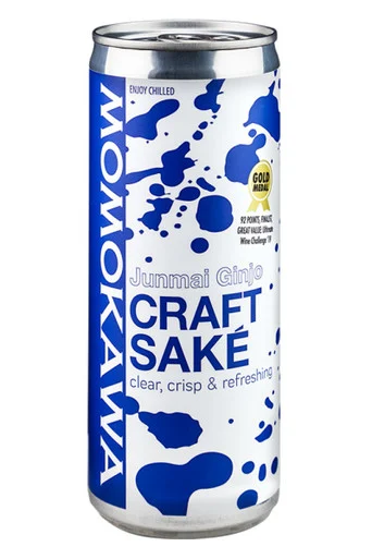 Momokawa Junmai Ginjo Craft Sake 250ml can
