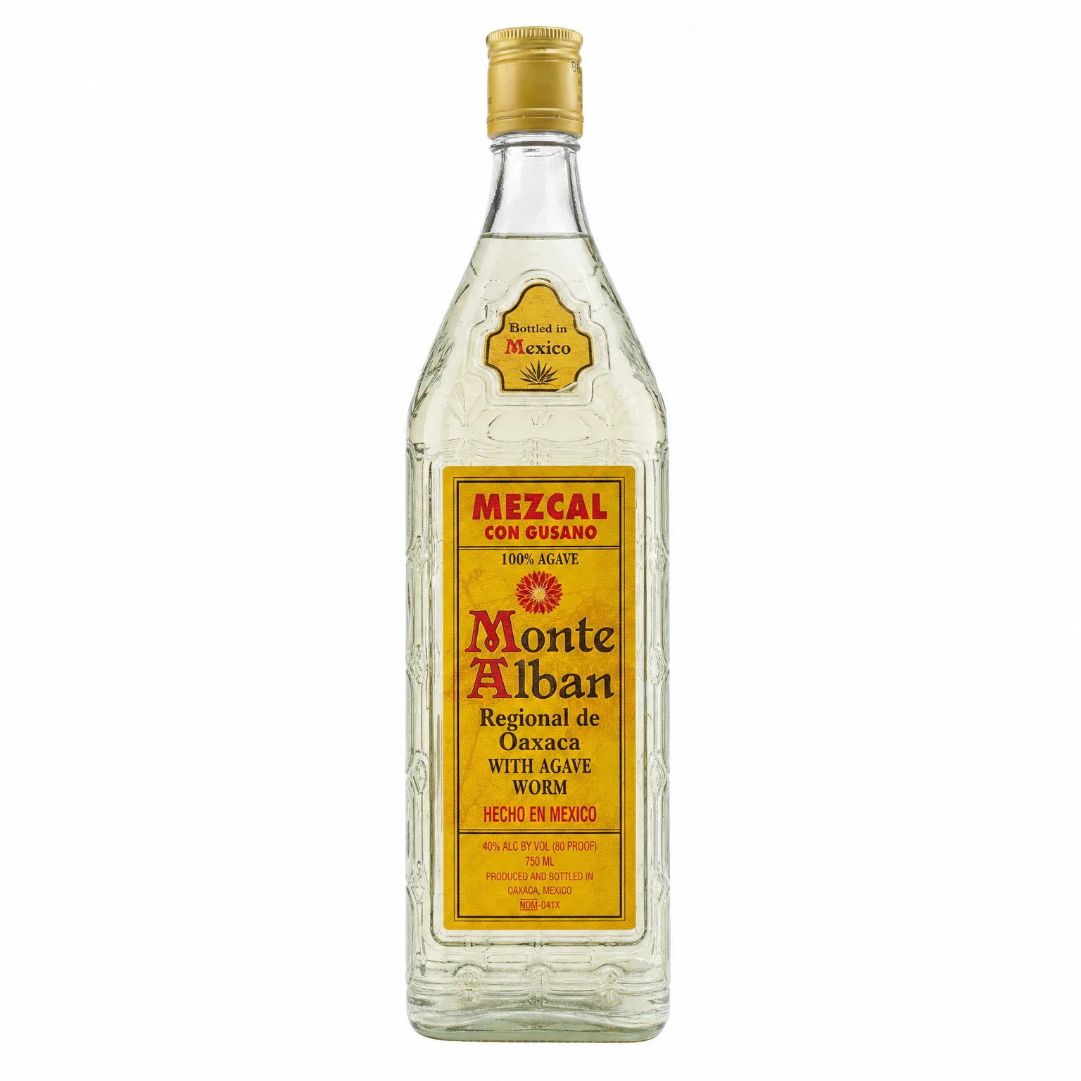 Monte Alban Mezcal Con Gusano 750ml