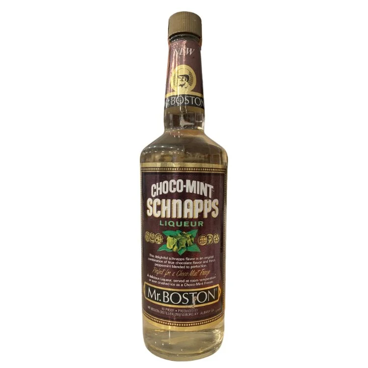 Mr. BOSTON Choco-mint Schnapps Liqueur - 750ml