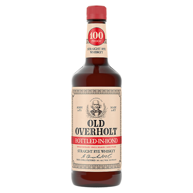 Old Overholt Straight Rye Whiskey Bonded 4 Yr 750ml