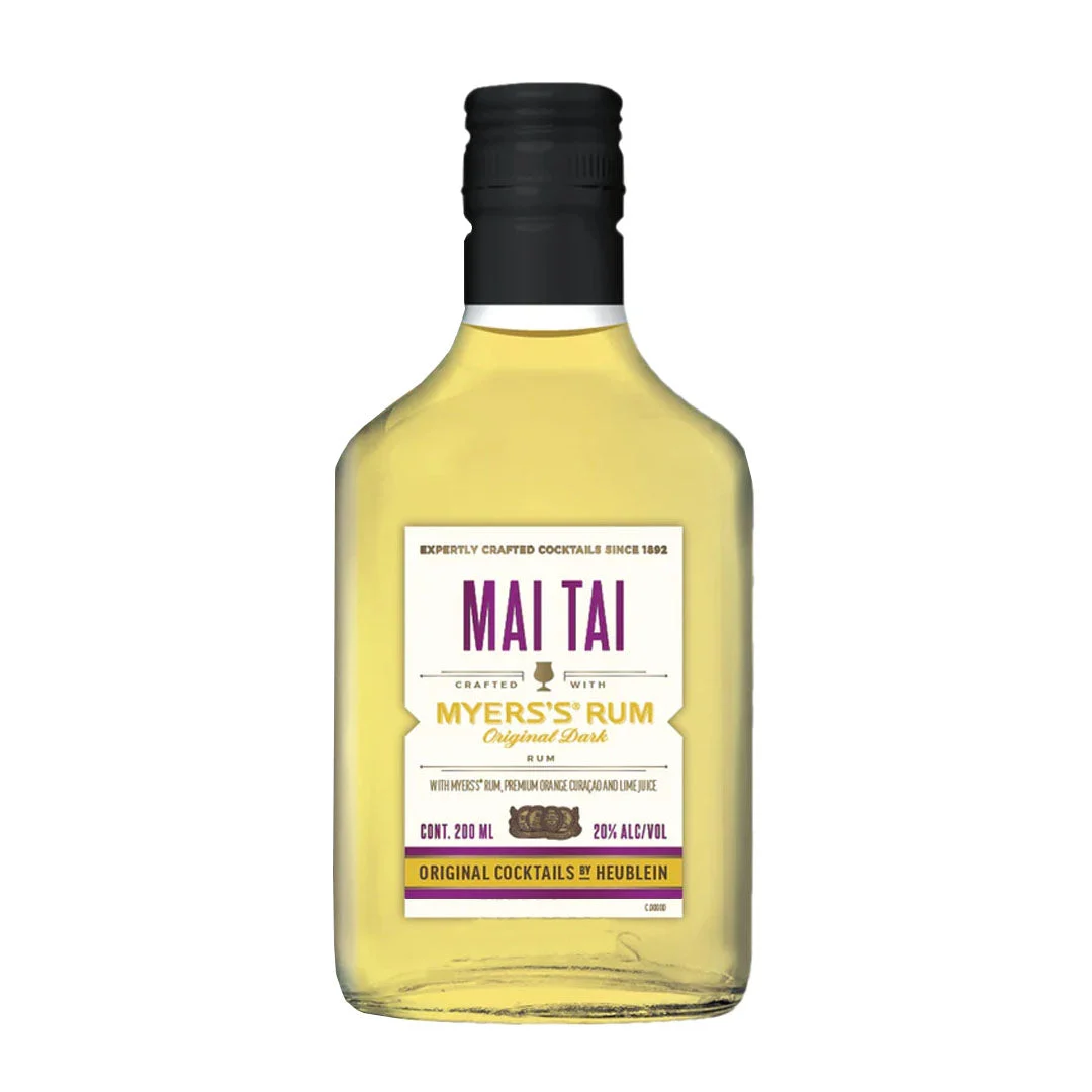 Original Cocktails by Heublein Mai Tai Crafted with Myers's Original Dark Rum 200ML