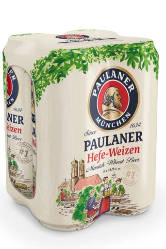 Paulaner Hefeweizen 4pk 16oz cans