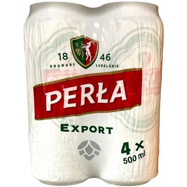Perla Export Lager 500ml 4 Pack Cans (Poland)