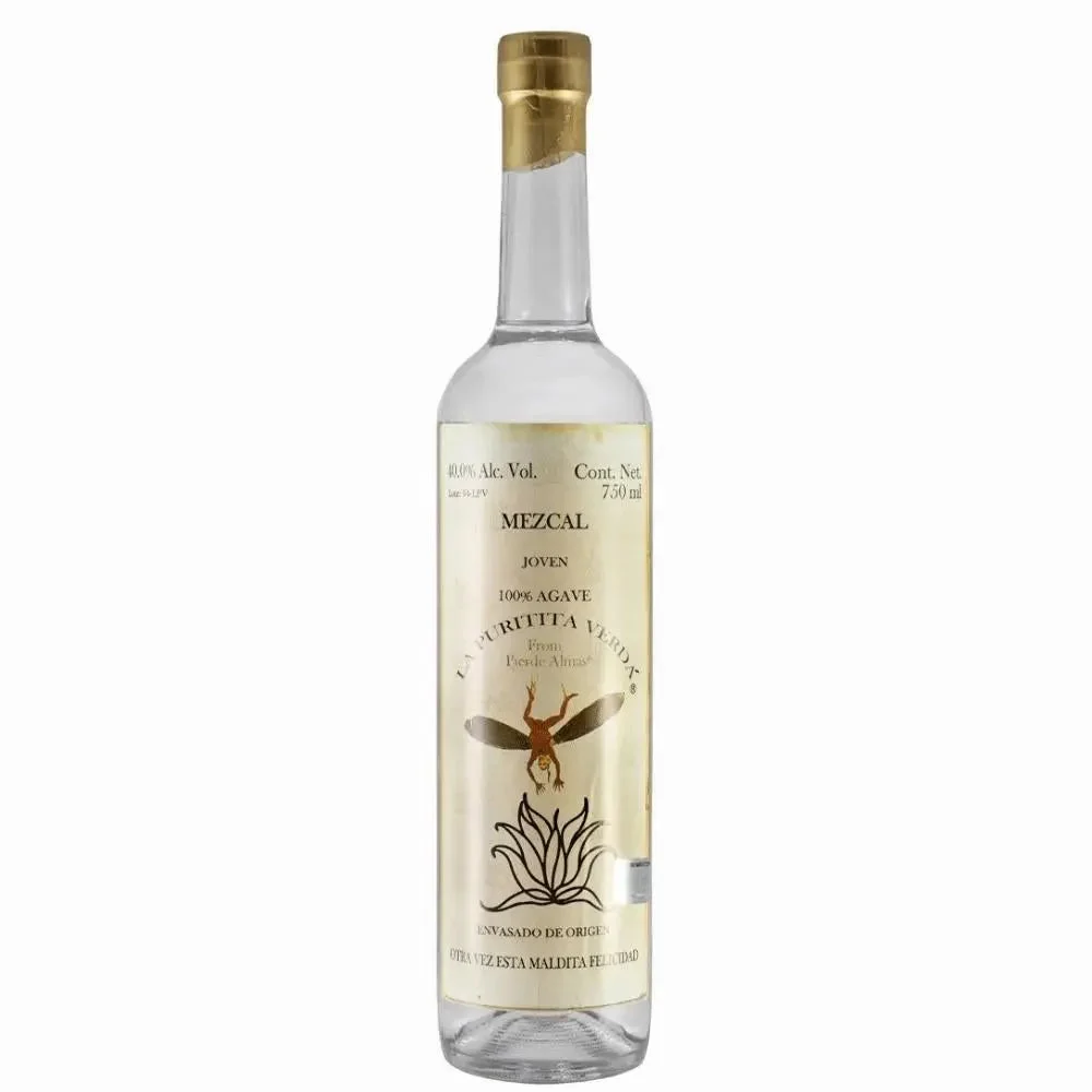 Pierde Almas La Purita Verda Mezcal Artesanal Joven 100% Maguey Espadin 750ml