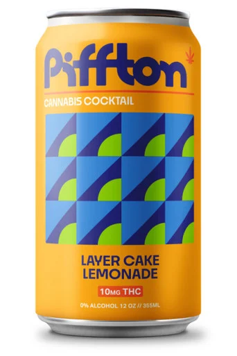 Piffton Layer Cake Lemonade 10mg 4pk 12oz cans