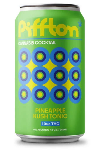 Piffton Pineapple Kush Tonic 10mg 4pk 12oz cans