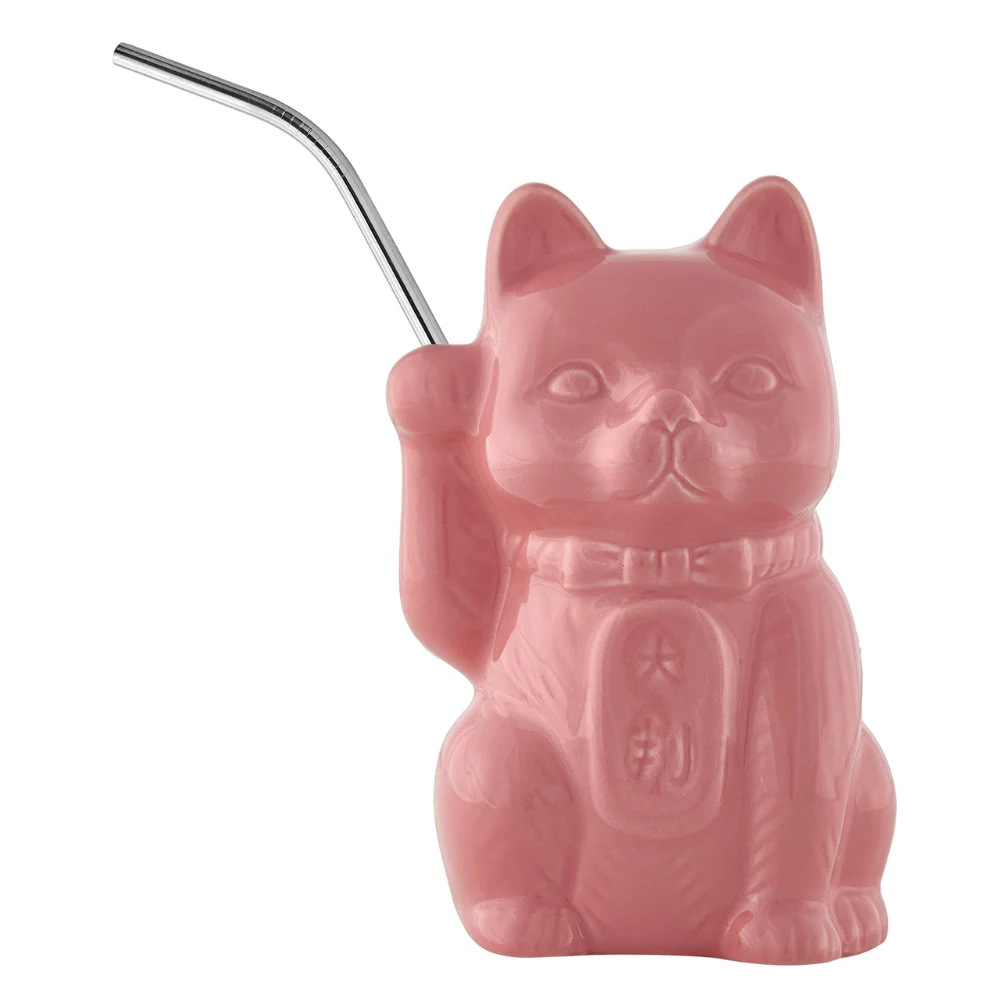 Pink Neko Cat Tiki Mug