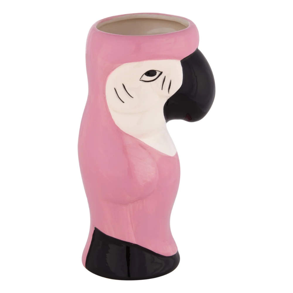 Pink Parrot Tiki Mug