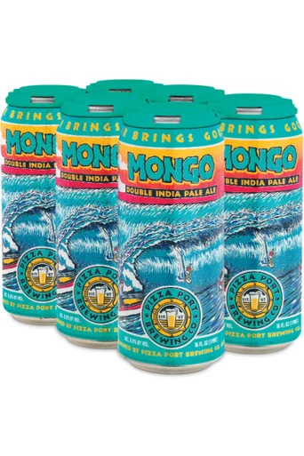 Pizza Port Mongo Double IPA 6pk 16oz cans
