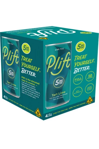Plift Tart Lime 5mg THC 4pk 12oz cans