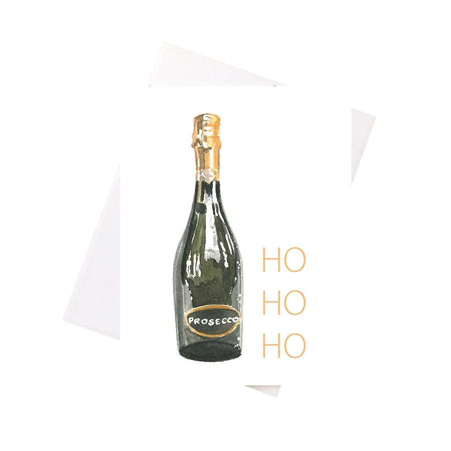 Prosecco-ho-ho Greeting Card